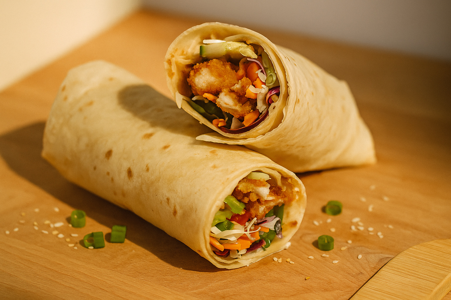 Wrap kip tempura