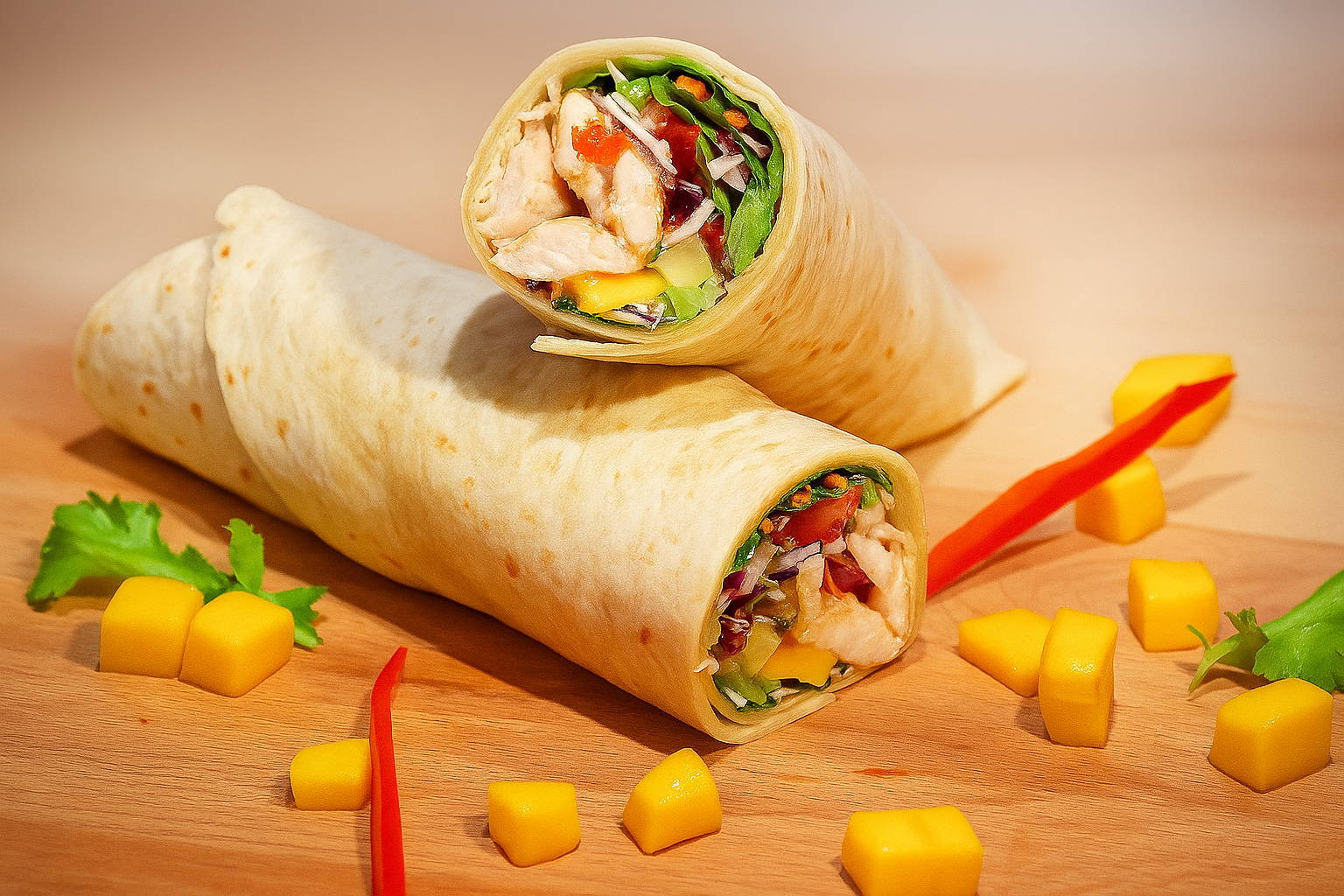 wrap mango kip